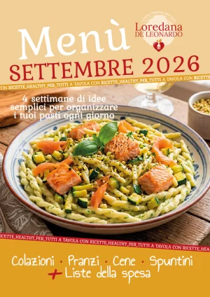 Menù SETTEMBRE 2026